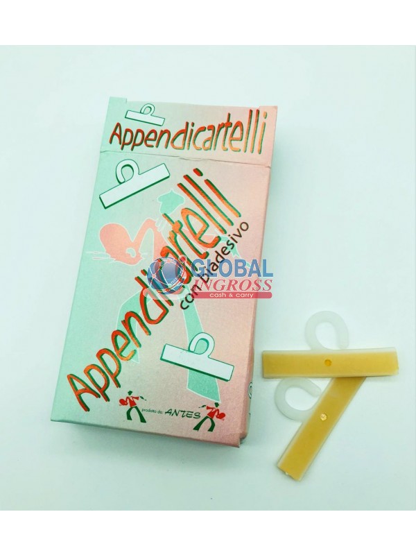 APPENDICARTELLI PLASTICA 50pz