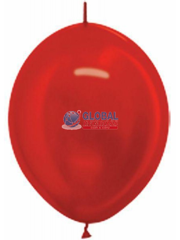 PALLONCINO LINK 14" ROSSO METALLIZZATO