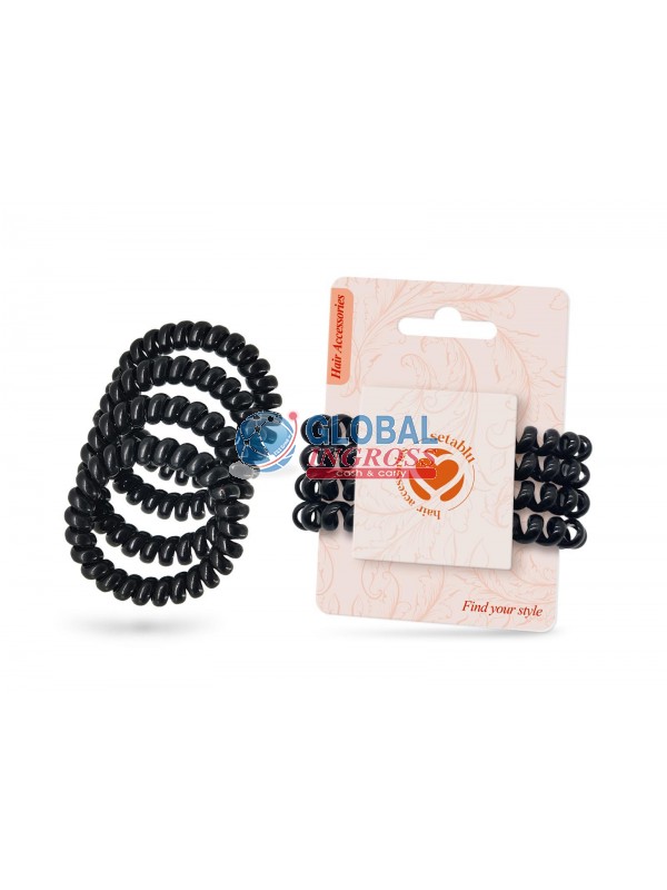 ELASTICI A SPIRALE 4pz NERI