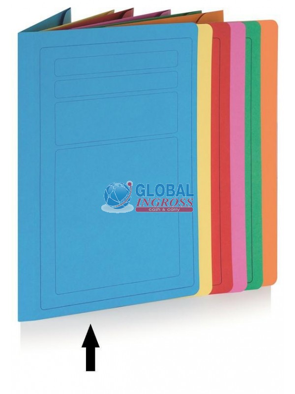 CARTELLA 3 LEMBI COLOR AZZURRO