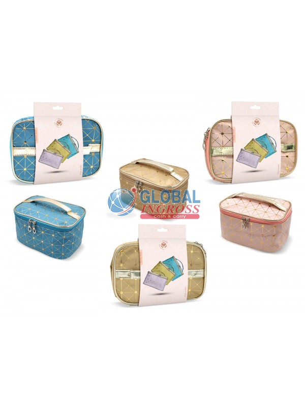 BEAUTY CASE COL.ASS. ORO ROSA AZZURRO