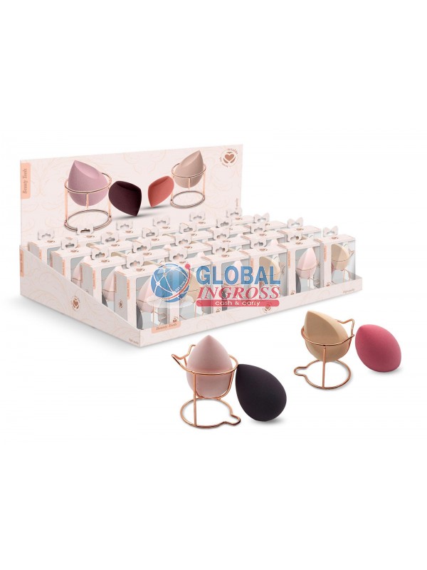 SPUGNETTA MAKE UP 2pz +HOLDER