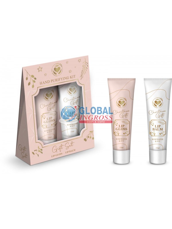 SET 2pz LIP GLOSS + LIPBALM