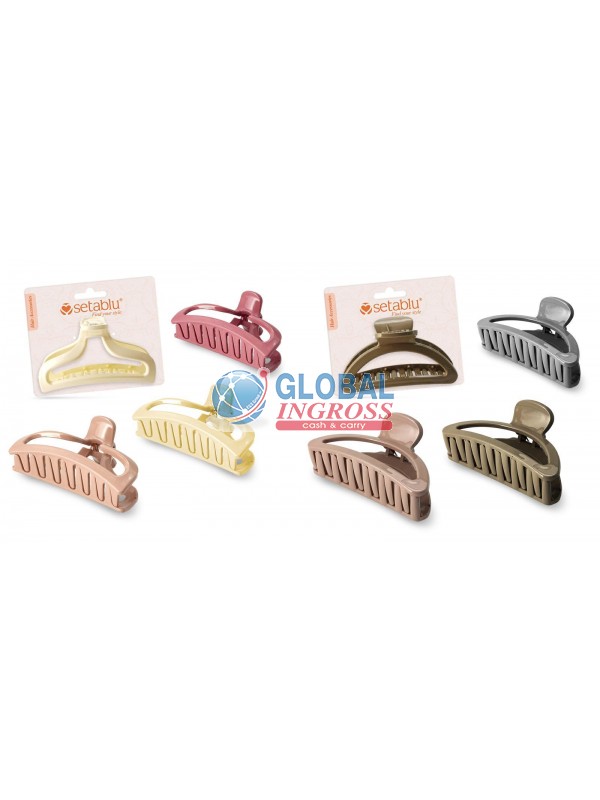 PINZA CAPELLI COLORATA 9cm COL.ASS.