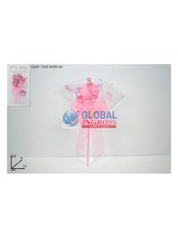 P/CONFETTI ROSA C/CIUCCETTI