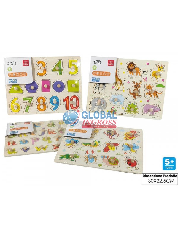 IMPARA PUZZLE IN LEGNO
