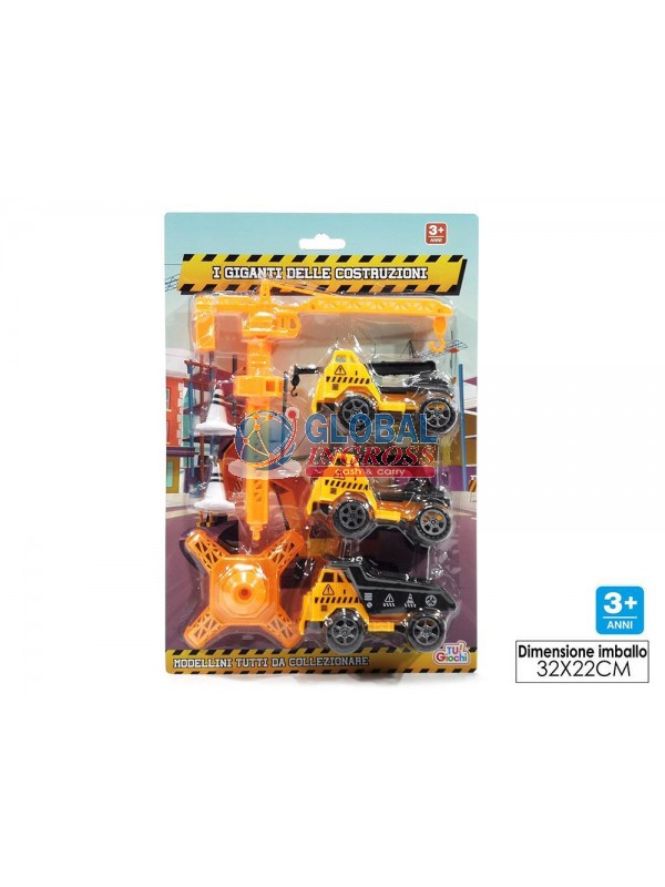 SET 3 AUTO - GIGANTI DELLE COSTRUZIONI