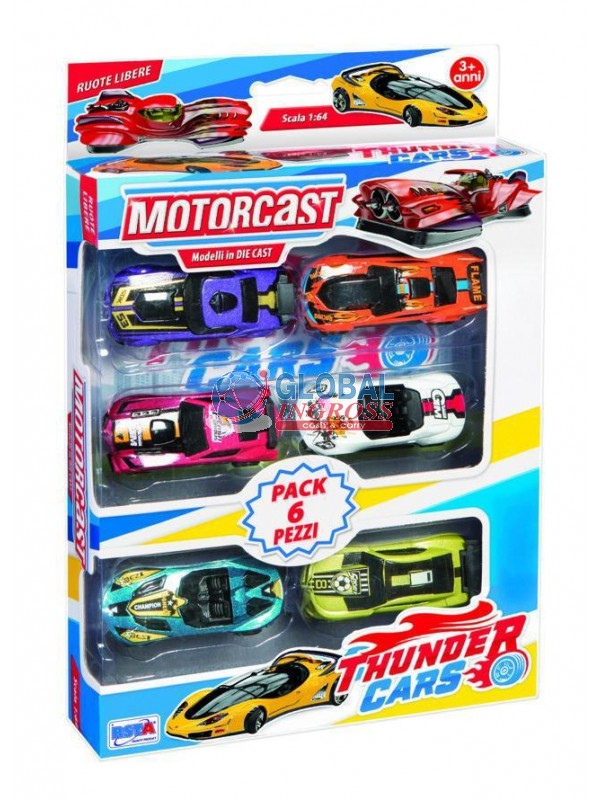 BOX 6 AUTO DIE-CAST THUNDER CARS