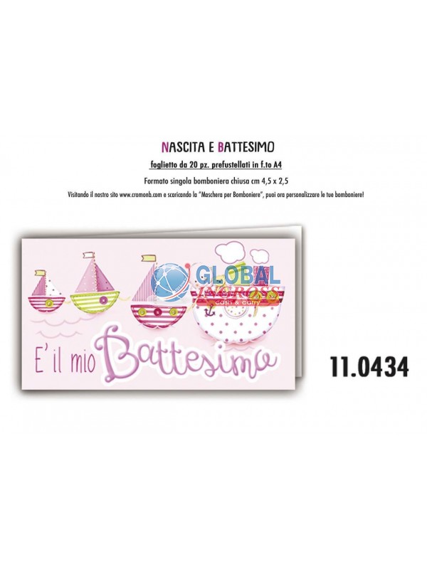 BOMBONIERA A4 BATTESIMOROSA