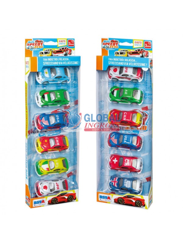 SET 6 AUTO DIE-CAST RETROCARICA