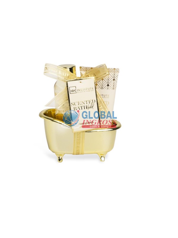 SET SCENTED BATHTUB 2pzMINI GOLD