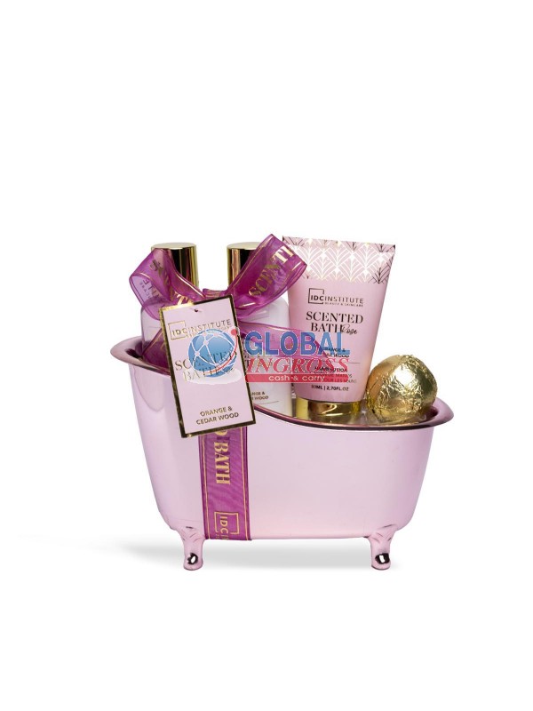 SET SCENTED BATHTUB 4pzMEDIA ROSE