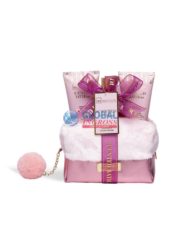POCHETTE BATH ROSE BAG 3pz