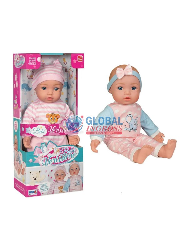 BAMBOLA 40cm C/2 VESTITI