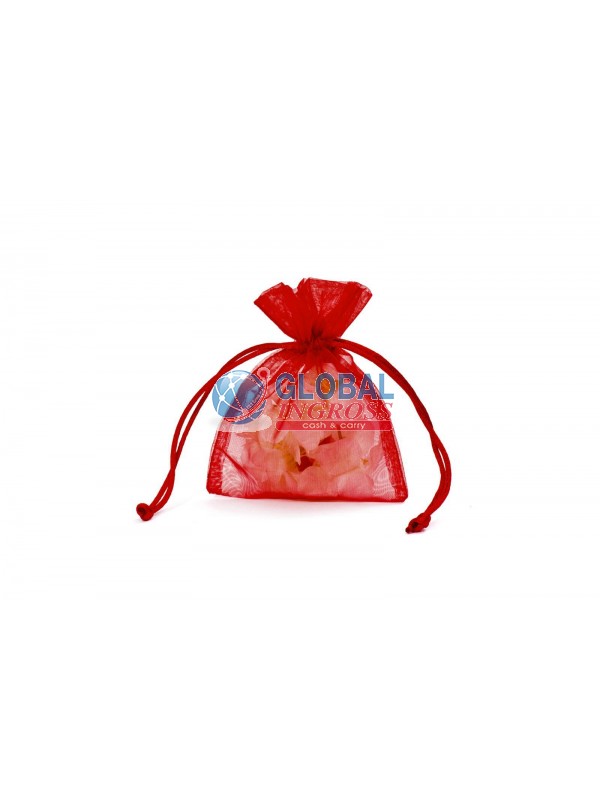 SACCHETTO 7,5x10 ROSSO ORGANZA