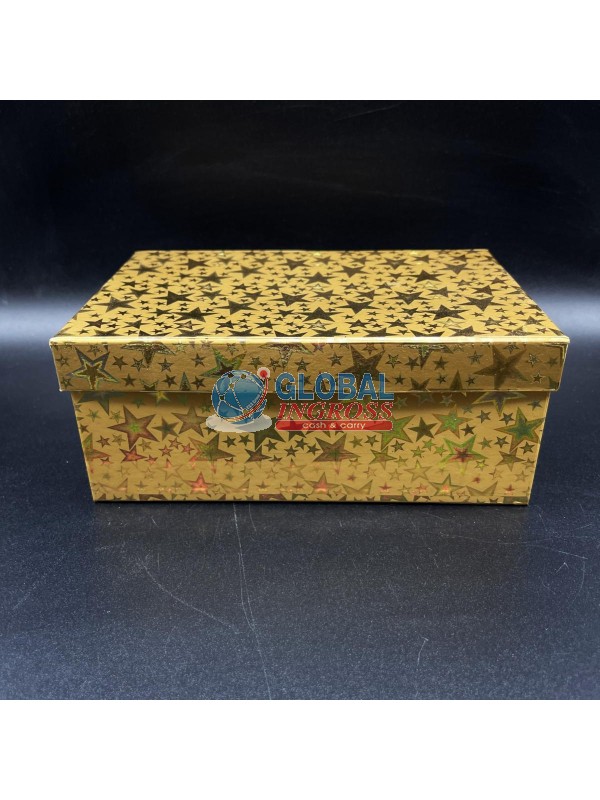 SCATOLA STELLE MIS.1 ORO 24x16x10