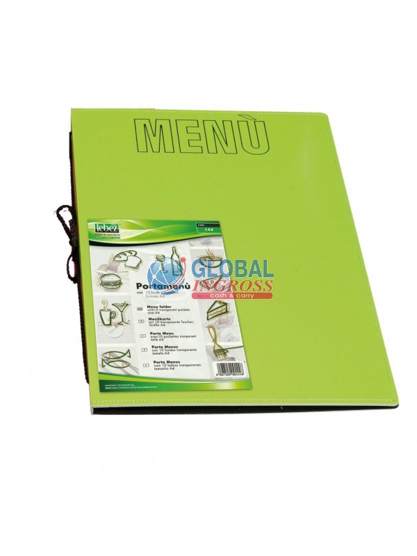 PORTAMENU' A4 VERDE 10 TASCHE
