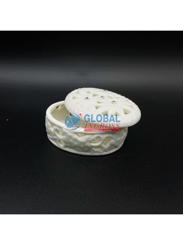 COFANETTO BIANCO OVALE 6cm
