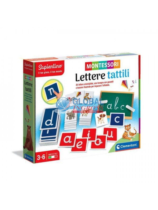 MONTESSORI - LETTERE TATTILI.CON LAVAGNETTA
