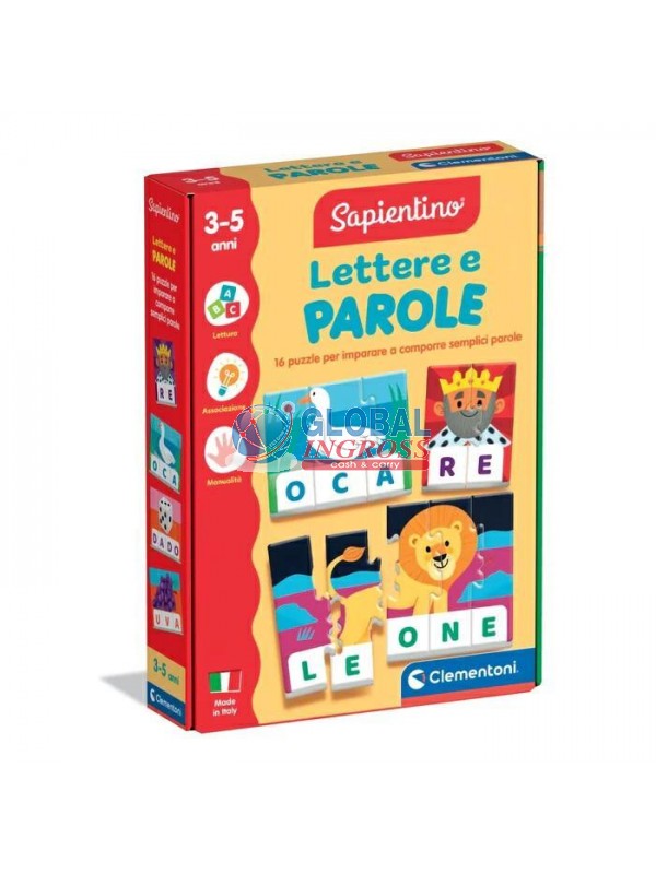 SAPIENTINO LETTERE E PAROLE MONTESSORI