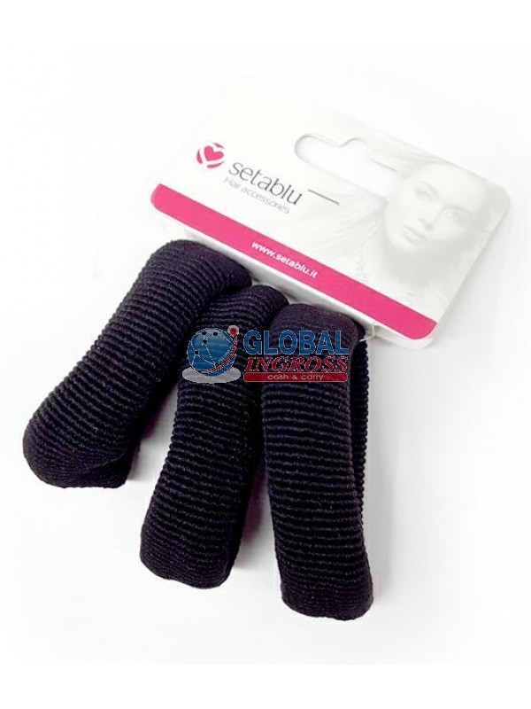 ELASTICO GRANDE COTONE 3pz NERO