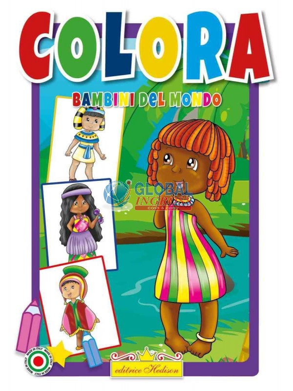 LIBRO COLORA BAMBINI DEL MONDO.