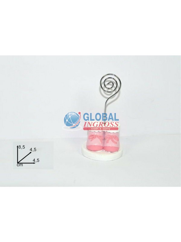 P/BIGLIETTI SCARPETTE ROSA