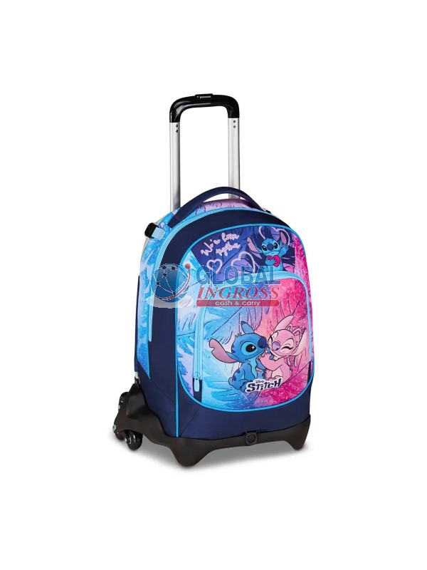 TROLLEY STITCH CUTE ANDFLUFFY LILO & STITCH JACK 3ruote