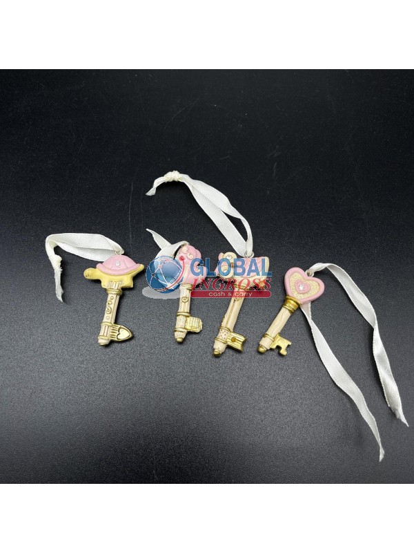 CHIAVE C/SOGG.ROSA E STRASS