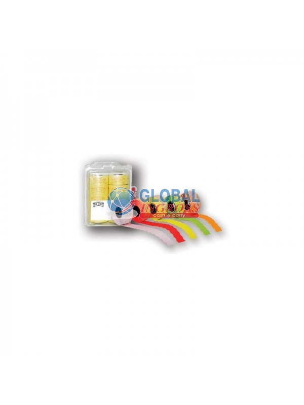 ETICHETTE 26x16 ONDA BIANCO 10rot. PREZZATRICE