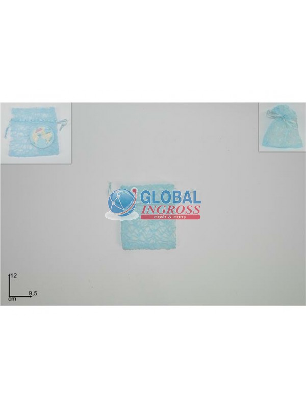 SACCHETTO SPIDER CELESTE 9x12