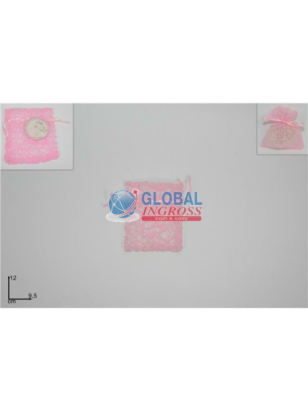 SACCHETTO SPIDER ROSA 9x12