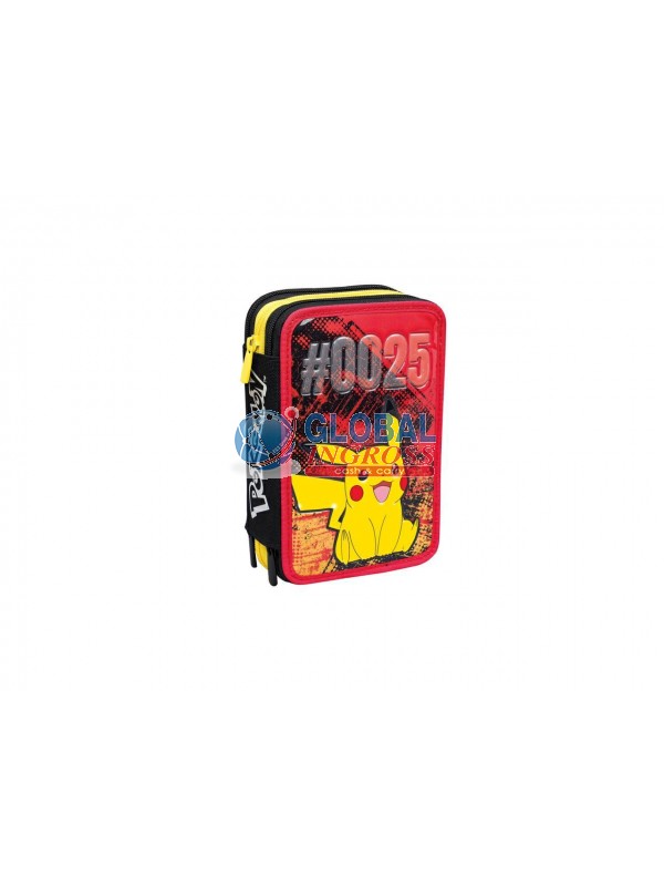 ASTUCCIO POKEMON PIKACHU 3 ZIP