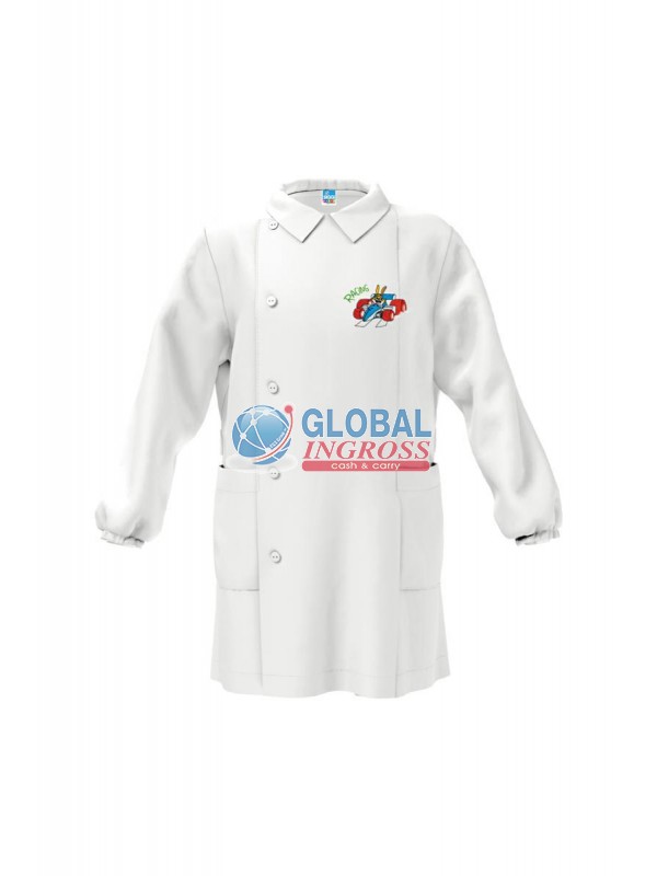 GREMBIULE ASILO BIANCO BIMBO 55 CAR 4anni