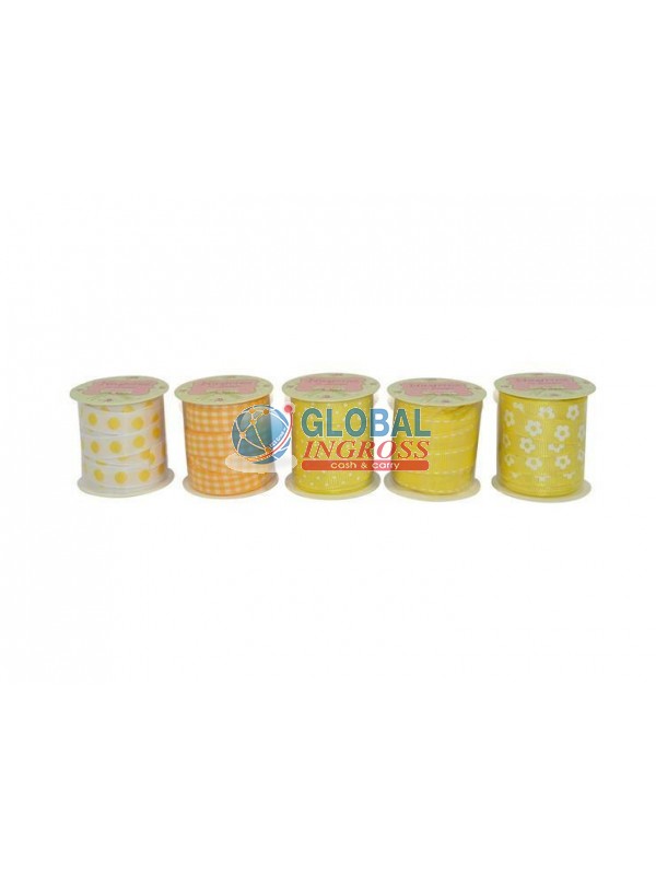 NASTRINO TESSUTO GIALLO3mt