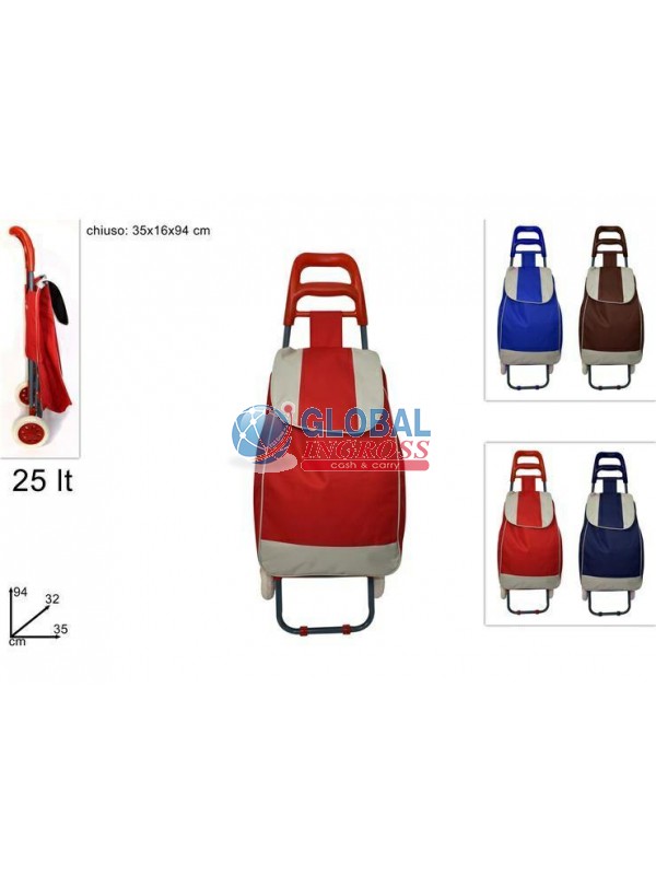 CARRELLINO SPESA TESSUTO 25lt