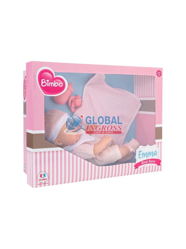 BAMBOLA REAL BORN 30cm C/ACCESSORI