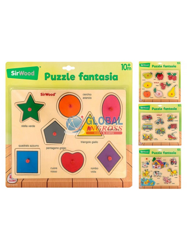 PUZZLE LEGNO C/PIOLI ASS.