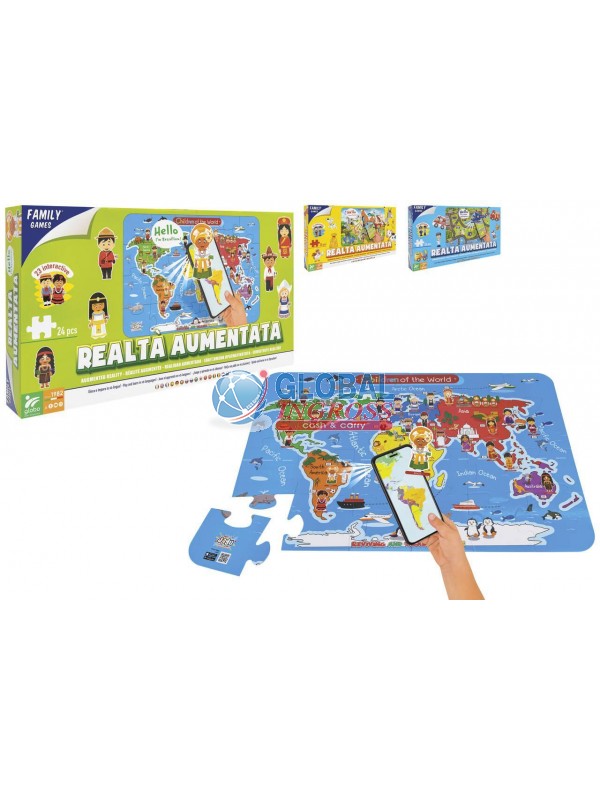 MEGA PUZZLE C/REALTA' AUMENTATA 24pz