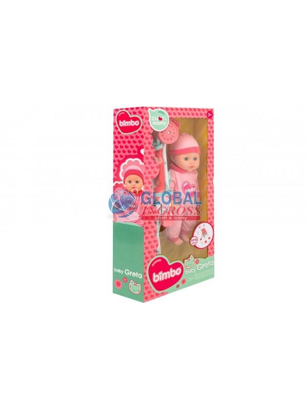 BAMBOLA 36cm C/PASSEGGINO