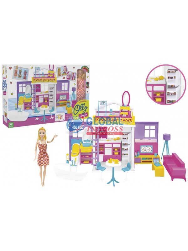 VILLA C/BAMBOLA FASHIONDOLL