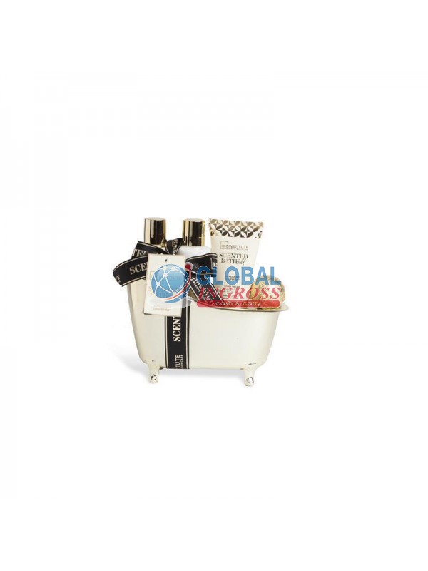 SET SCENTED BATHTUB 4pzMEDIA GOLD