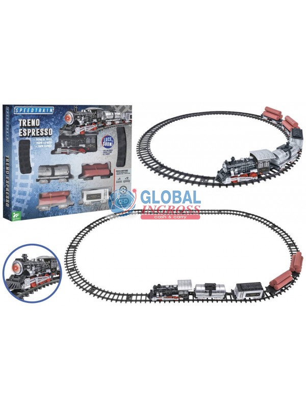 PISTA TRENO C/4 VAGONI 110cm