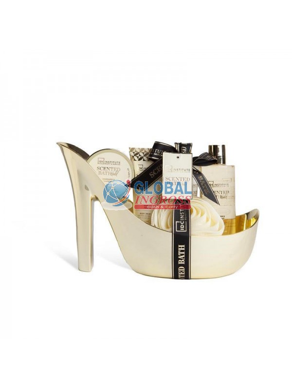SET SCENTED BATH SHOE 5pz GOLD