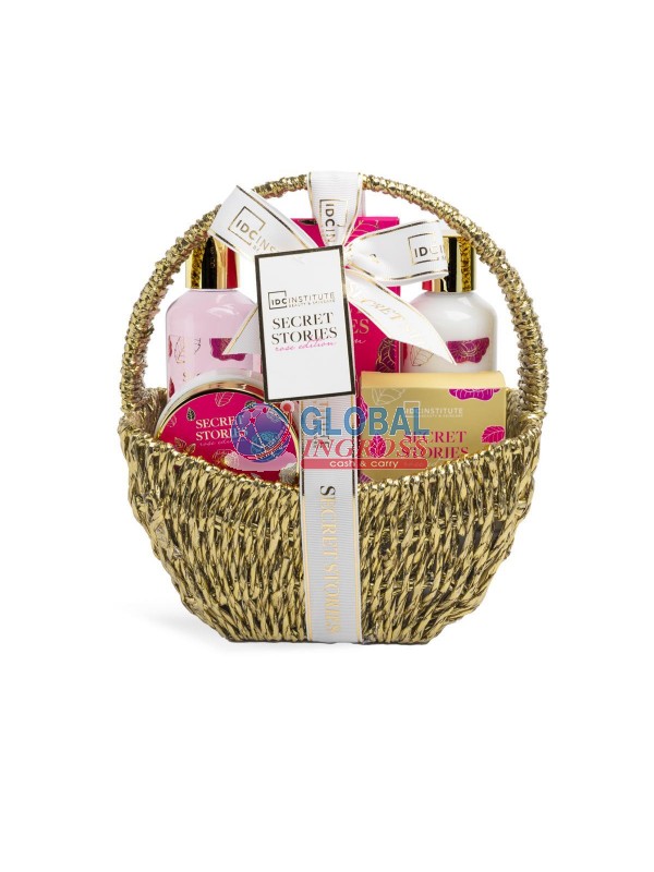 SET SCENTED SECRET STORIES 5pz HANDLE BASKET