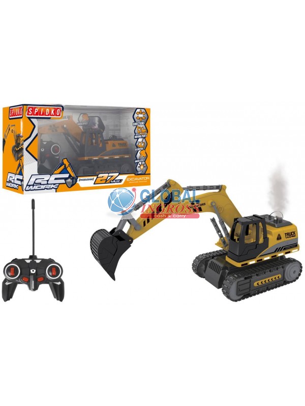 ESCAVATORE R/C C/LUCI SUONI E FUMO