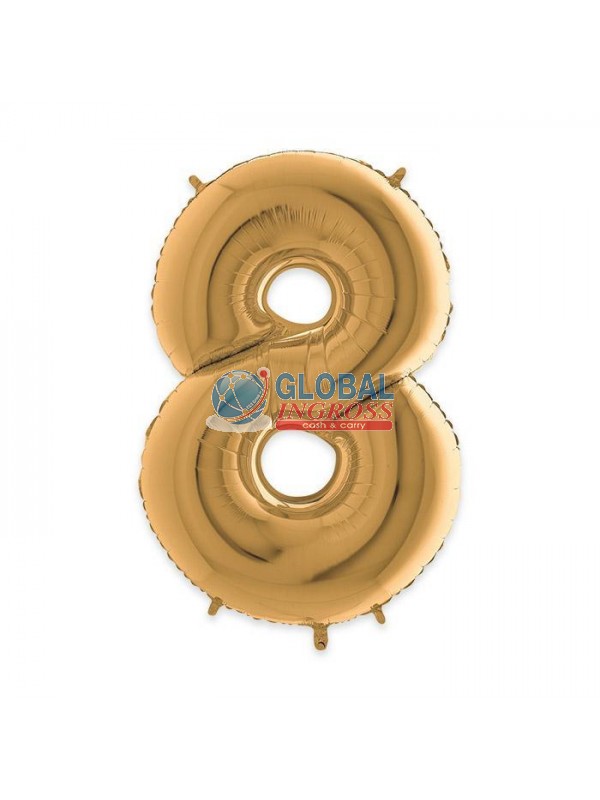 MYLAR NUMERO ORO 8 1mt