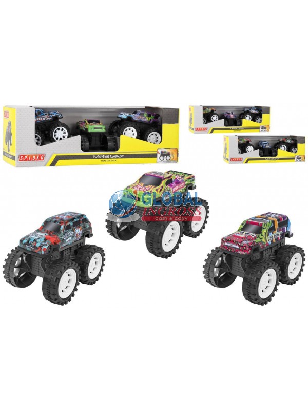 AUTO BIG FOOT METALLO FRIZIONE 3pz