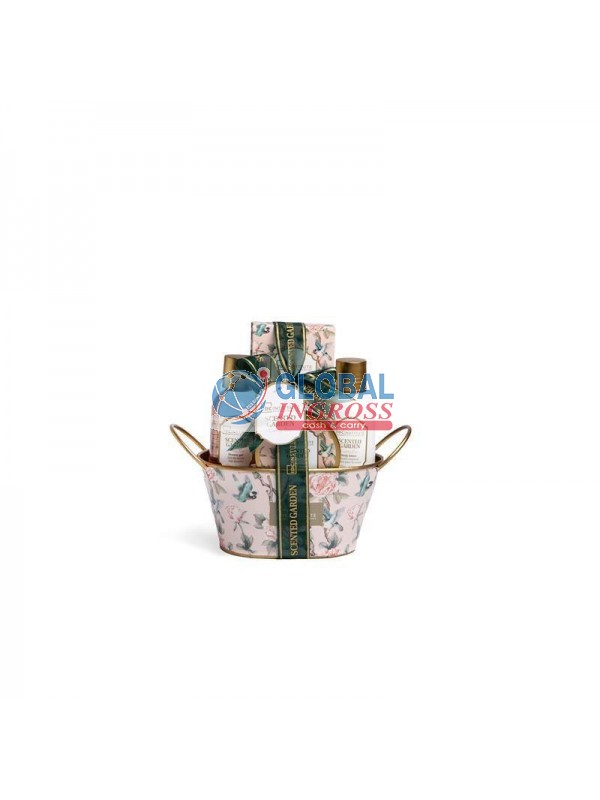 CESTINO LATTA SCENTED GARDEN 4pz