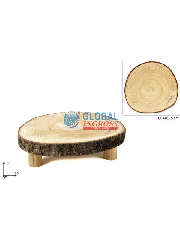 ALZATINA LEGNO 30cm TREPIEDI